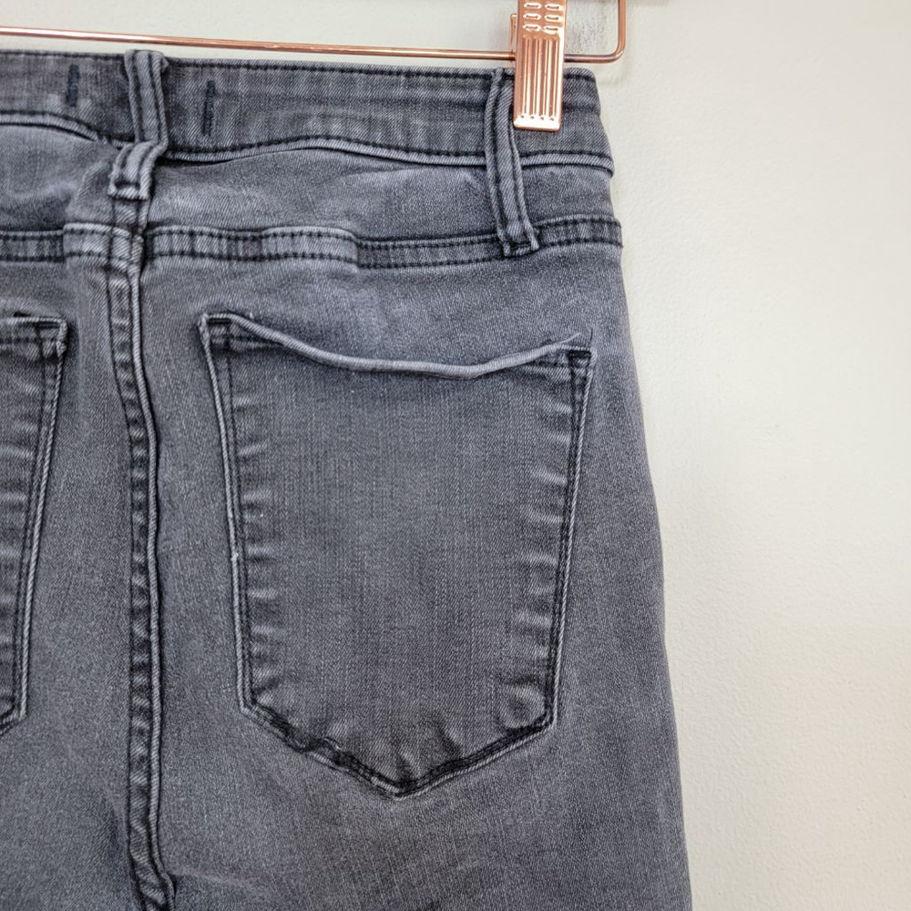 Abercrombie & Fitch Curve Love Super Skinny Ankle Jeans High Rise Gray AF 25 0 - Picture 8 of 11